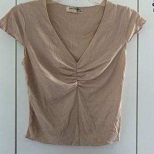 V neck crop top